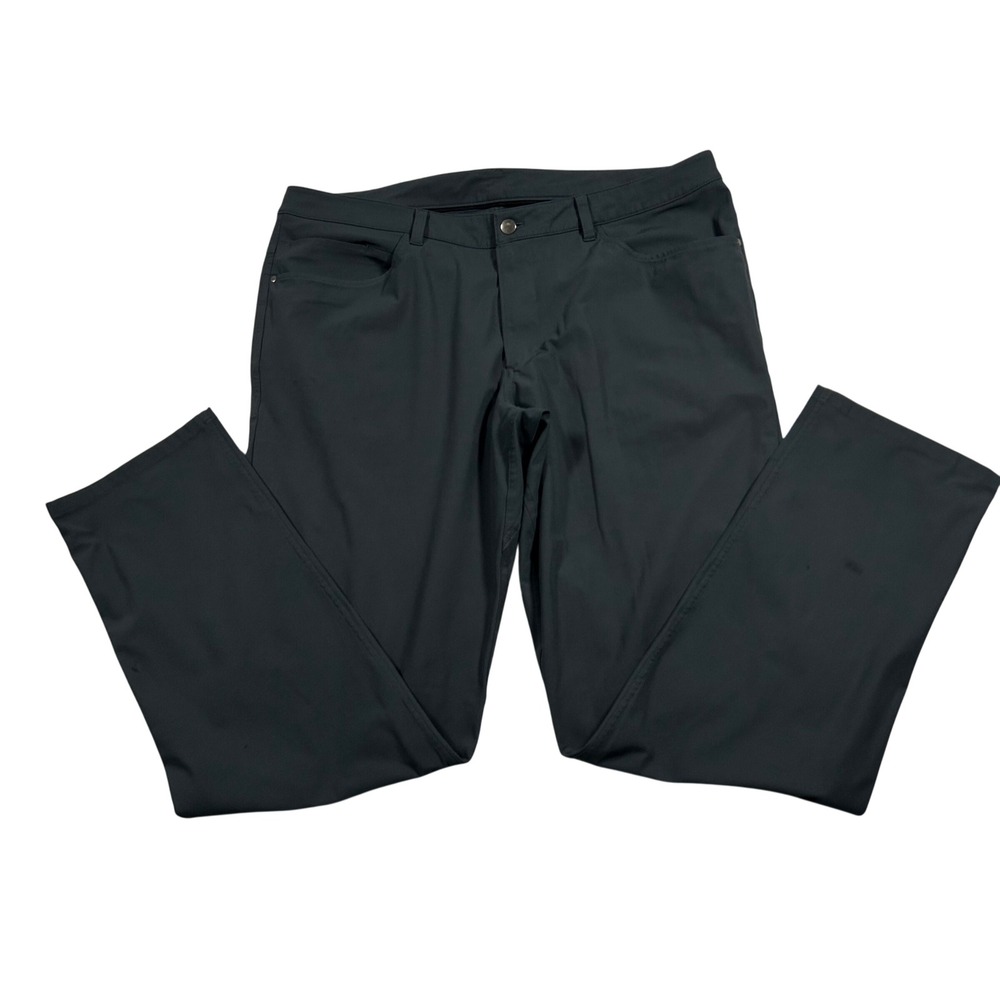 Lululemon ABC Pant Mens 38 Grey Warpstreme Slim Straight 5-Pocket LM5426S
